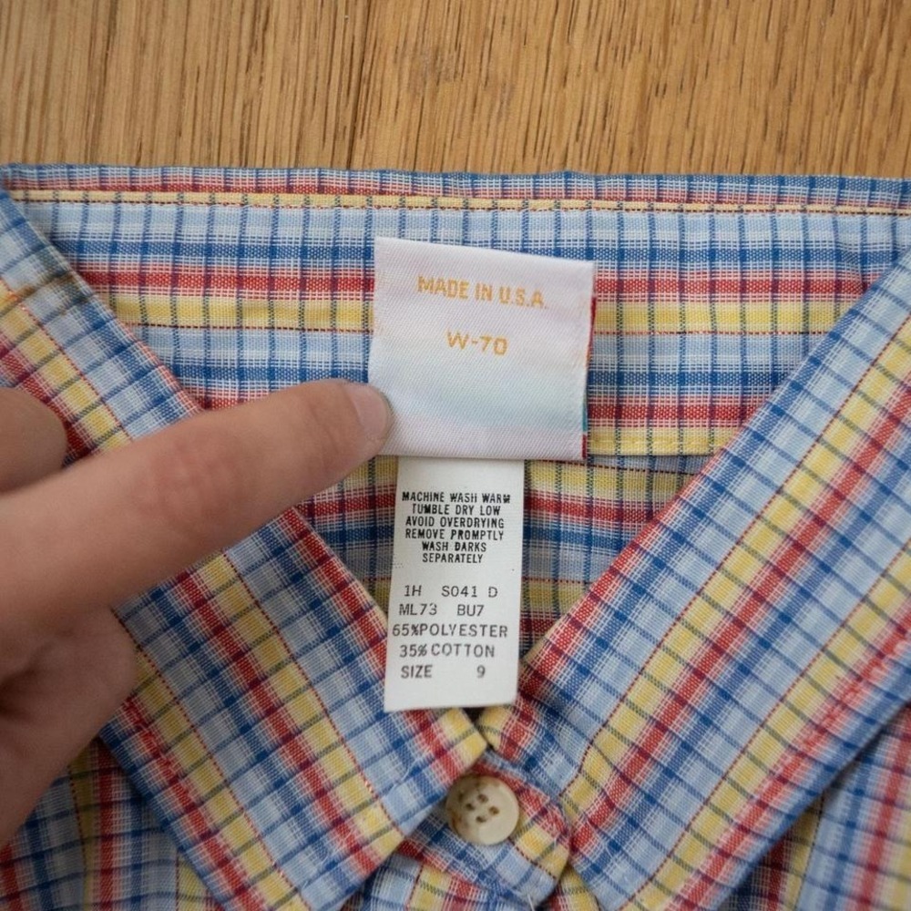 Vintage Wrangler Junior's Western Button-Down NWT Size Small - Picture 4 of 8